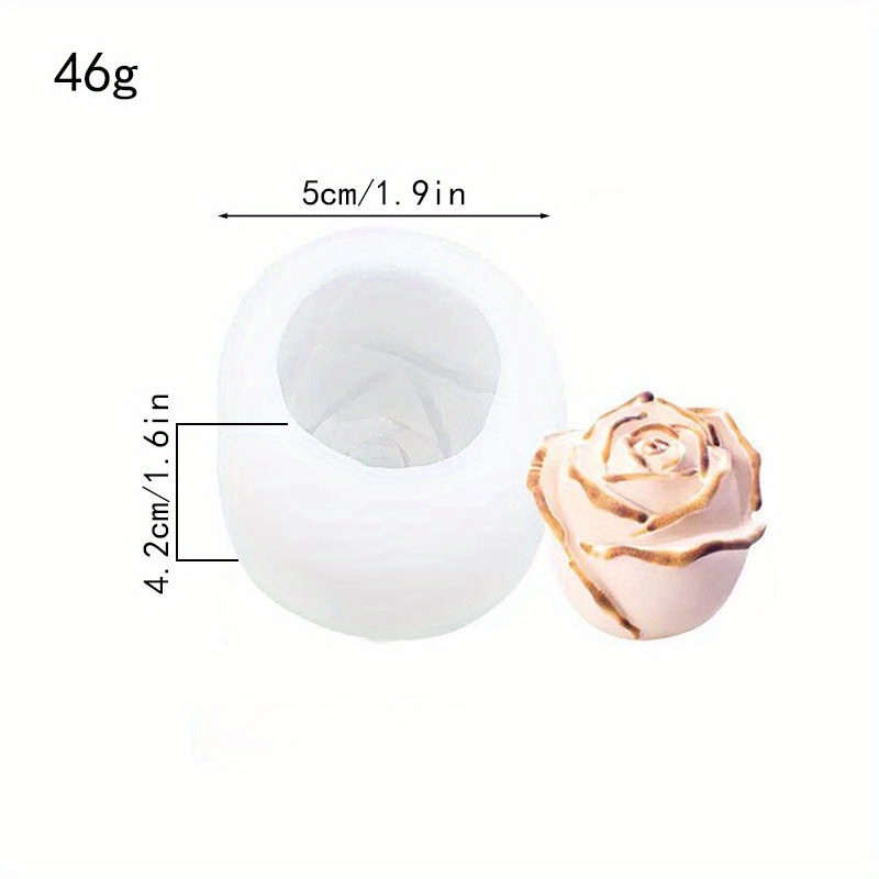 3D Silicone flower mold cake decoration Rose flower shape soap silicone  molds cake molds candle aroma stone mould