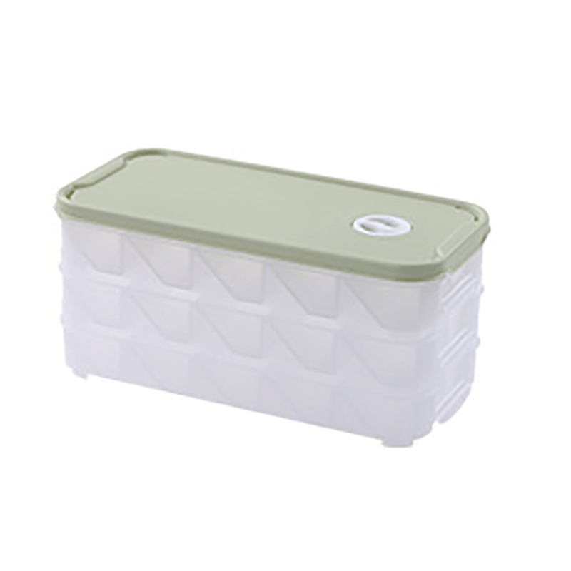 1pc Refrigerator Storage Box Dumpling Containers Stackable Kit