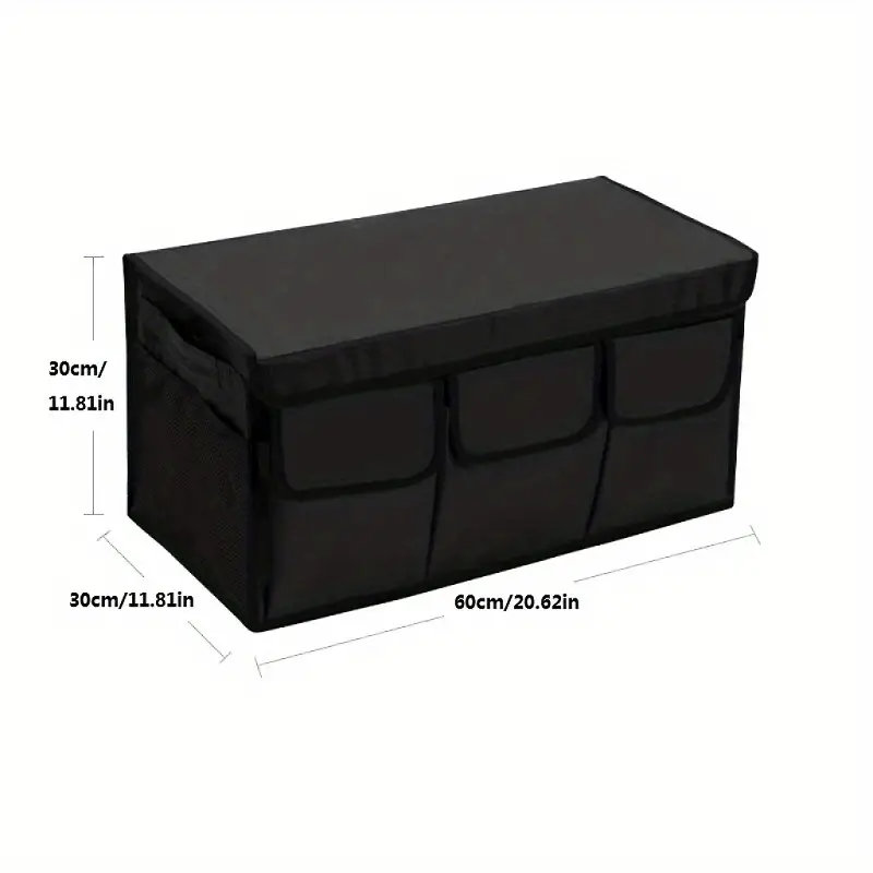 Car Trunk Cargo Storage Bag foldable Black Car Storage Box - Temu