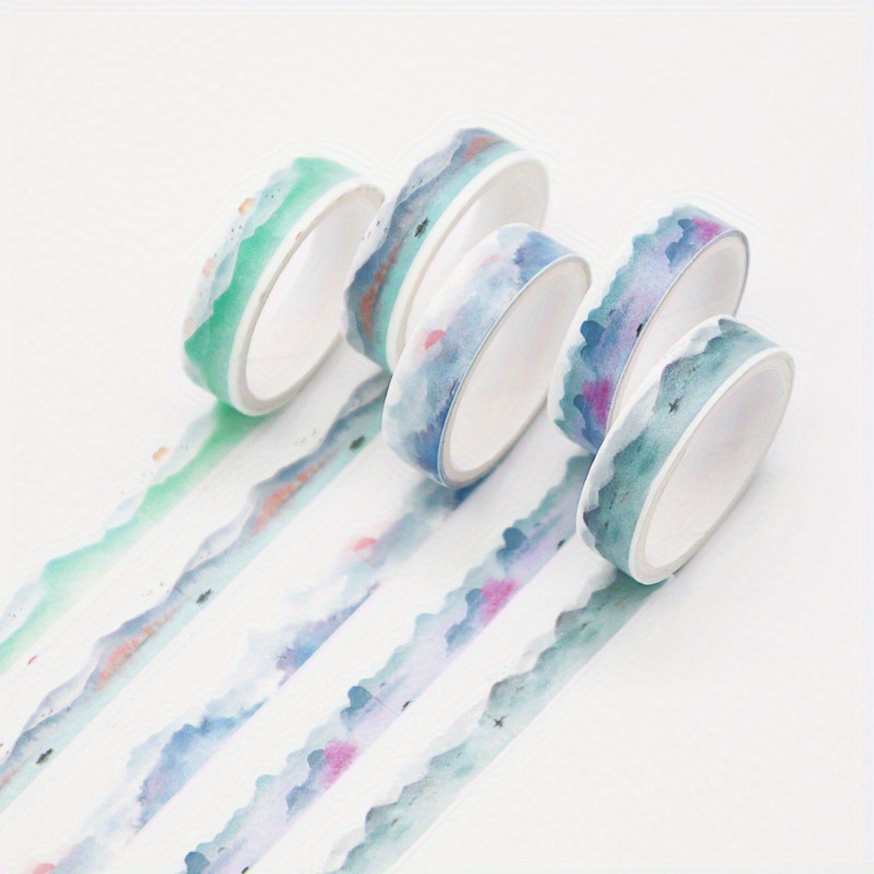 Set Washi Tape Pastel Color Cute Scrapbook, Washi Tape, Scrapbook