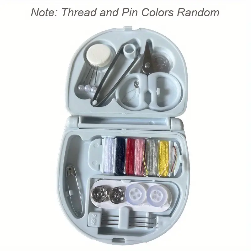 Mini Portable Small Sewing Box Travel Household Sewing Kit Thread Scissors  Needles Pins - Temu Mexico