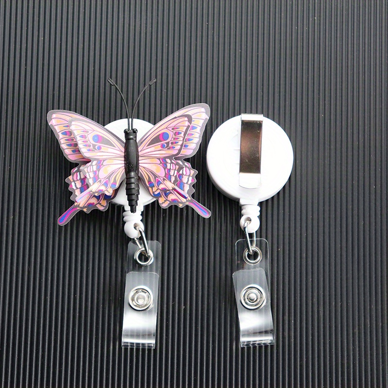 Purple Butterfly Badge Reel