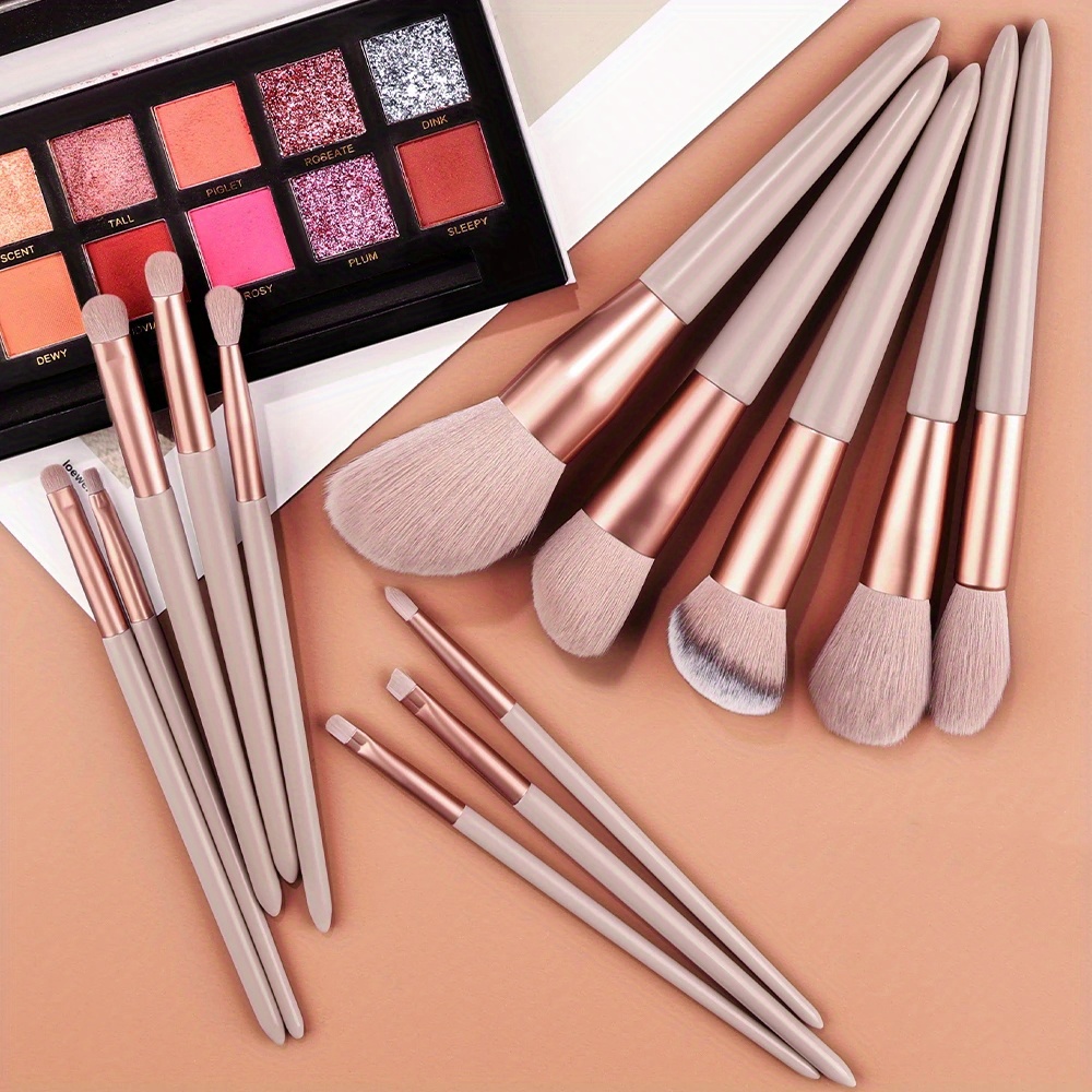  BeautyCoco Oval Toothbrush Makeup Brush Set Foundation Brushes  Contour Powder Blush Conceler Brush Makeup Cosmetic Tool Set Rose Gold with  Gift Box (10 Piece Rose Gold) : Beauty & Personal Care