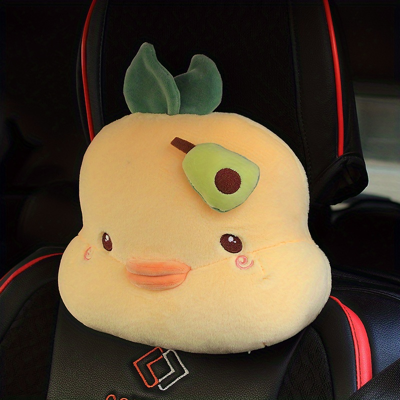 Car Headrest Cartoon Cute Pikachu Car Cushion Lumbar Support
