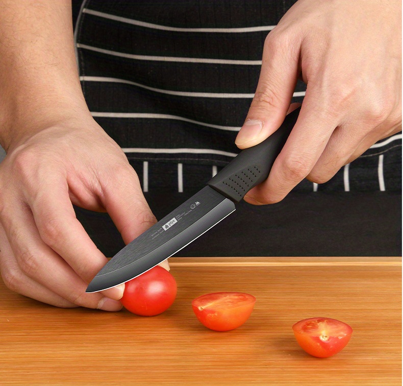 Sharp Ceramic Kitchen Knife With Protective Cover Ceramic - Temu