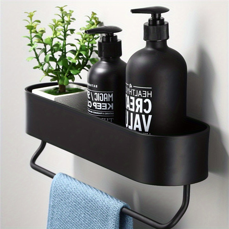 Bathroom Black Storage Rack Shampoo Shower Gel Storage Temu