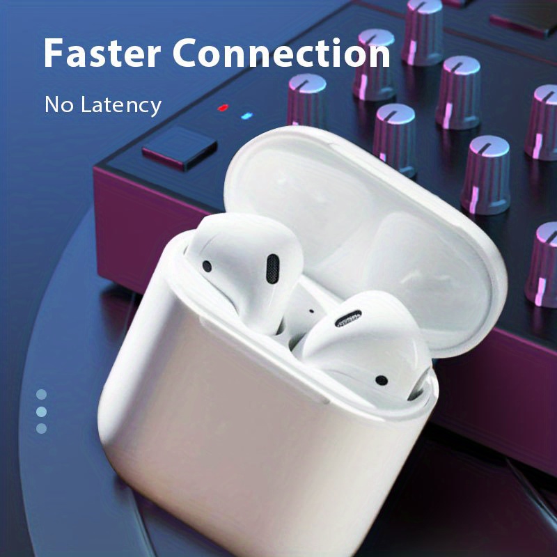 tws true wireless stereo headset with charging case for apple airpods hd music sound 4 5h enjoying time long battery life with one gift charger cable details 1