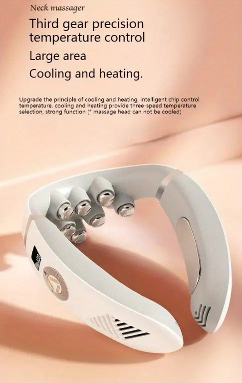 intelligent humanoid physical massager with built in 3500mah battery three levels of force adjustment four massage modes comfortable and skin friendly materials shoulder and neck cold and warm neck protection instrument cervical massage instrument details 9