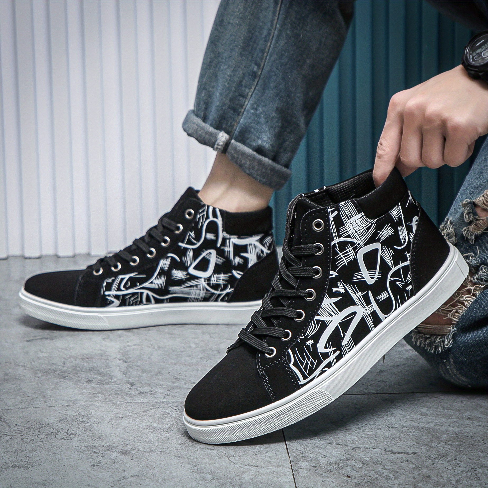 Men's Sneakers Sporty Look Skate Shoes Casual Classic Outdoor Daily Walking Shoes Faux Leather Warm main image 1