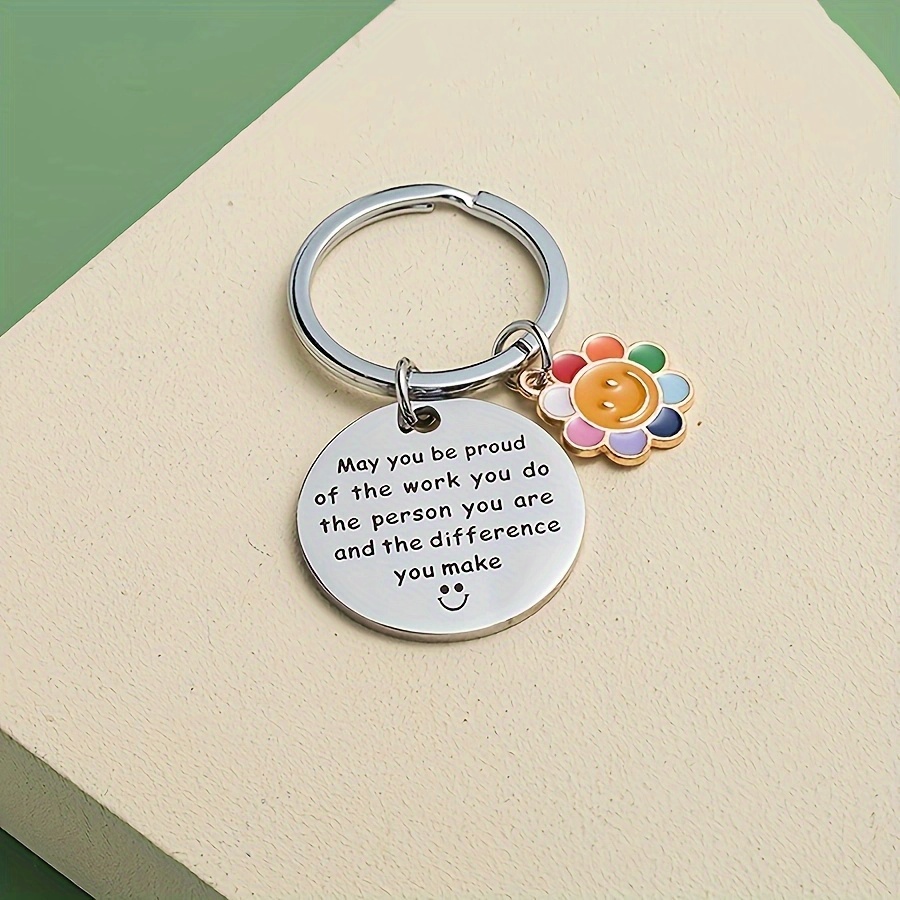 Thank You Keyring Thank You Keychain Gifts For Women Men Leaving Gifts Nurse Teacher Mentor