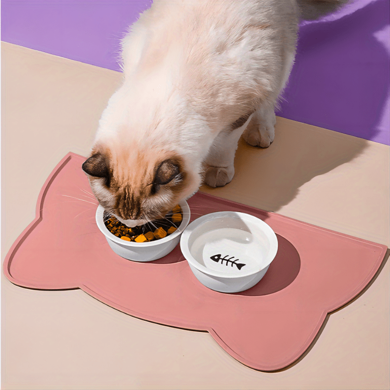 Silicone cat food outlet mat