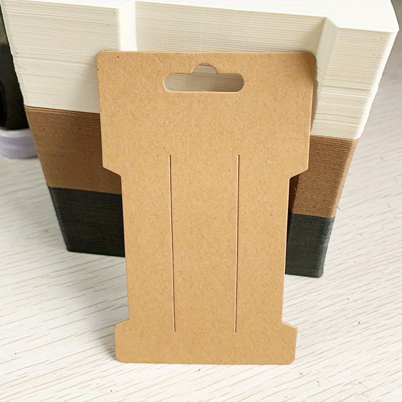 50pcs Brown White Black Jewelry Hair , Jewelry Accessory Alligator Clip Display Card, Hold Card,hair Pin/bobby Pin Packing Card