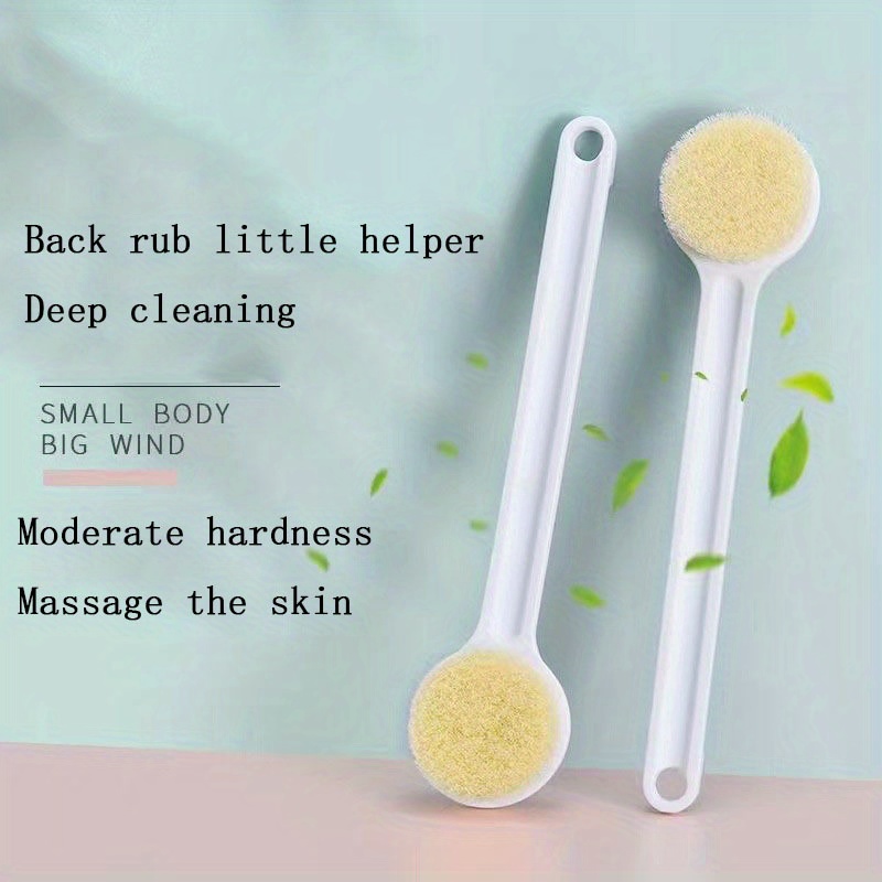 1pc bath brush rub   not beg people long handle bath brush scrub bath bath rub back exfoliating artifact Product details 2