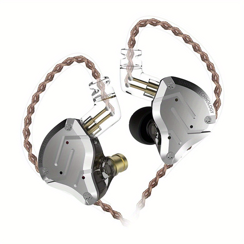 KZ ZS10 PRO X Wired Headset Hybrid Technology Earphone Monitor Earbud HIFI  Bass Music Headphone HD Microphone Pure Sound Quality