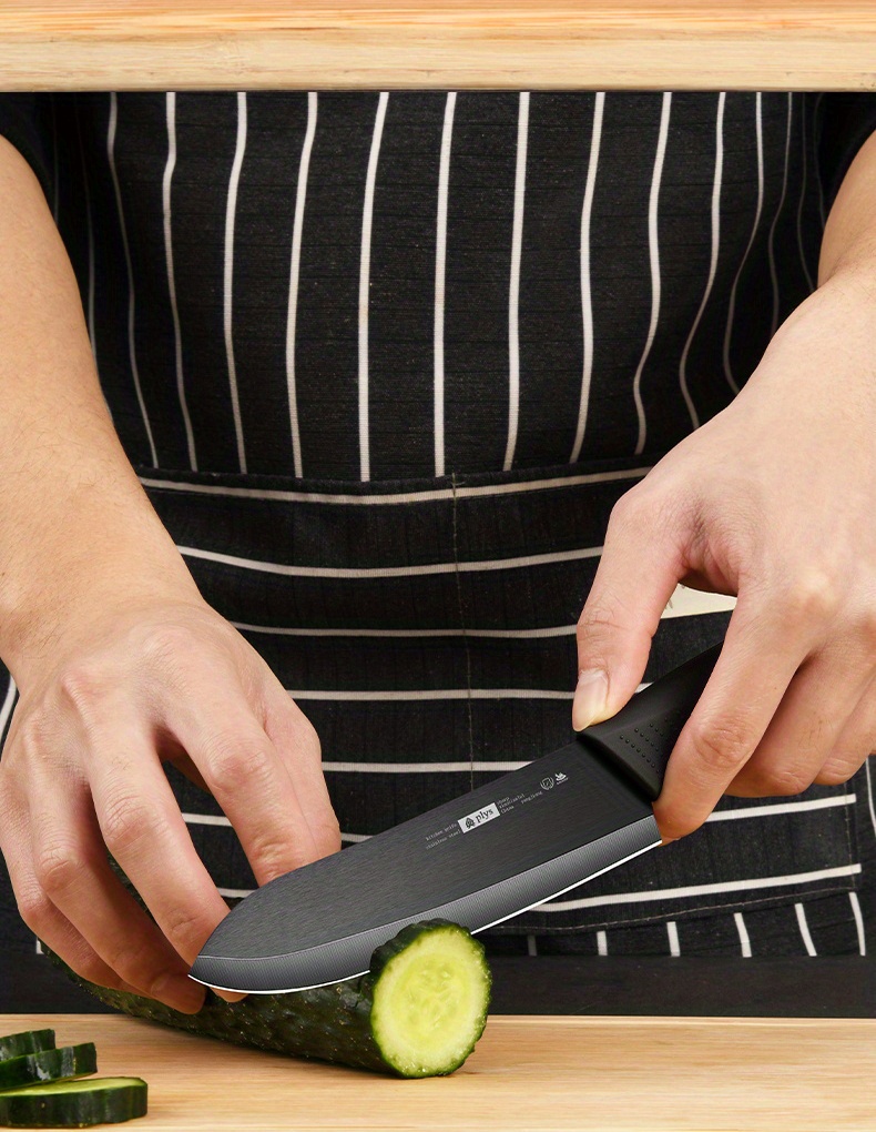 Sharp Ceramic Kitchen Knife With Protective Cover Ceramic - Temu