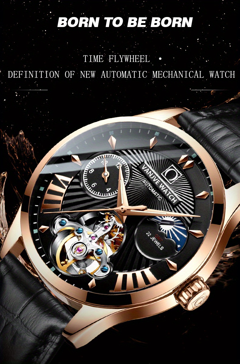 Nouvelle Montre M canique Creuse Tourbillon tanche Montre