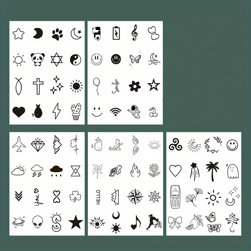 80 Styles Juice Tattoo Stickers Waterproof Semi permanent - Temu Australia