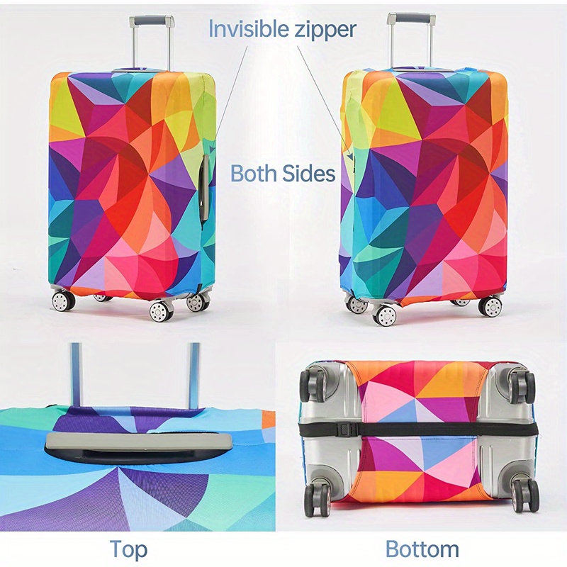 Simple Pattern Luggage Cover Lightweight Dustproof Suit Case - Temu