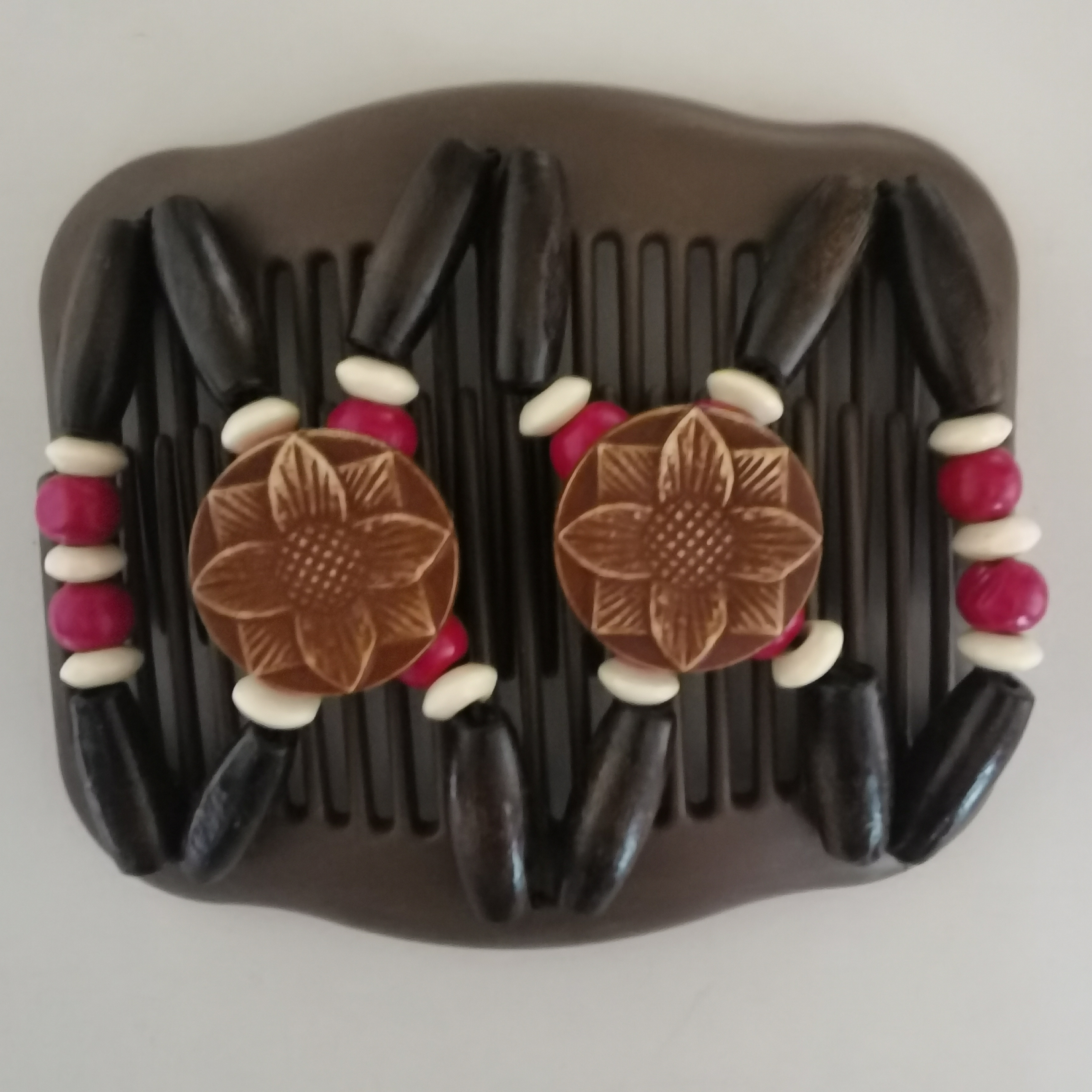 Stretchy Double Hair Comb Clip With Easy Magic Wood Beads Womens Crochet  Hair Clips For Head Ornaments From Wenjingcomeon, $1.36