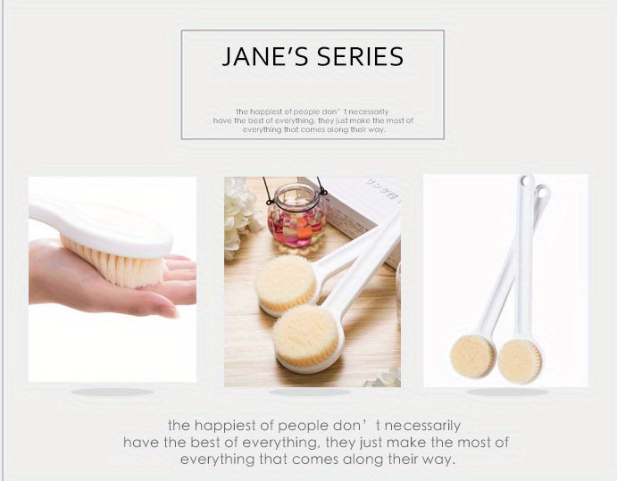 1pc bath brush rub   not beg people long handle bath brush scrub bath bath rub back exfoliating artifact Product details 10