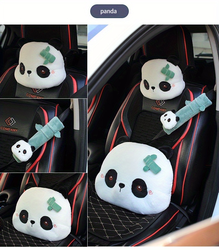 1pc Car Accessories Cute Cartoon Goose Car Headrest Pillow, Neck Support  Pillow, Back Waist Pillow Seat Back Cushion Automotive Car Accessories  Women - Automotive - Temu