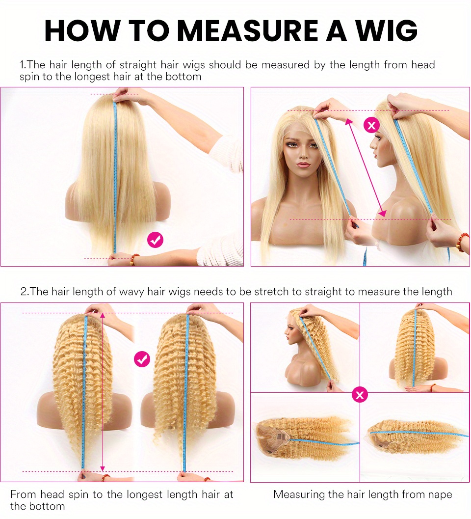 Blonde Deep Wave Human Hair Wig 13x6
