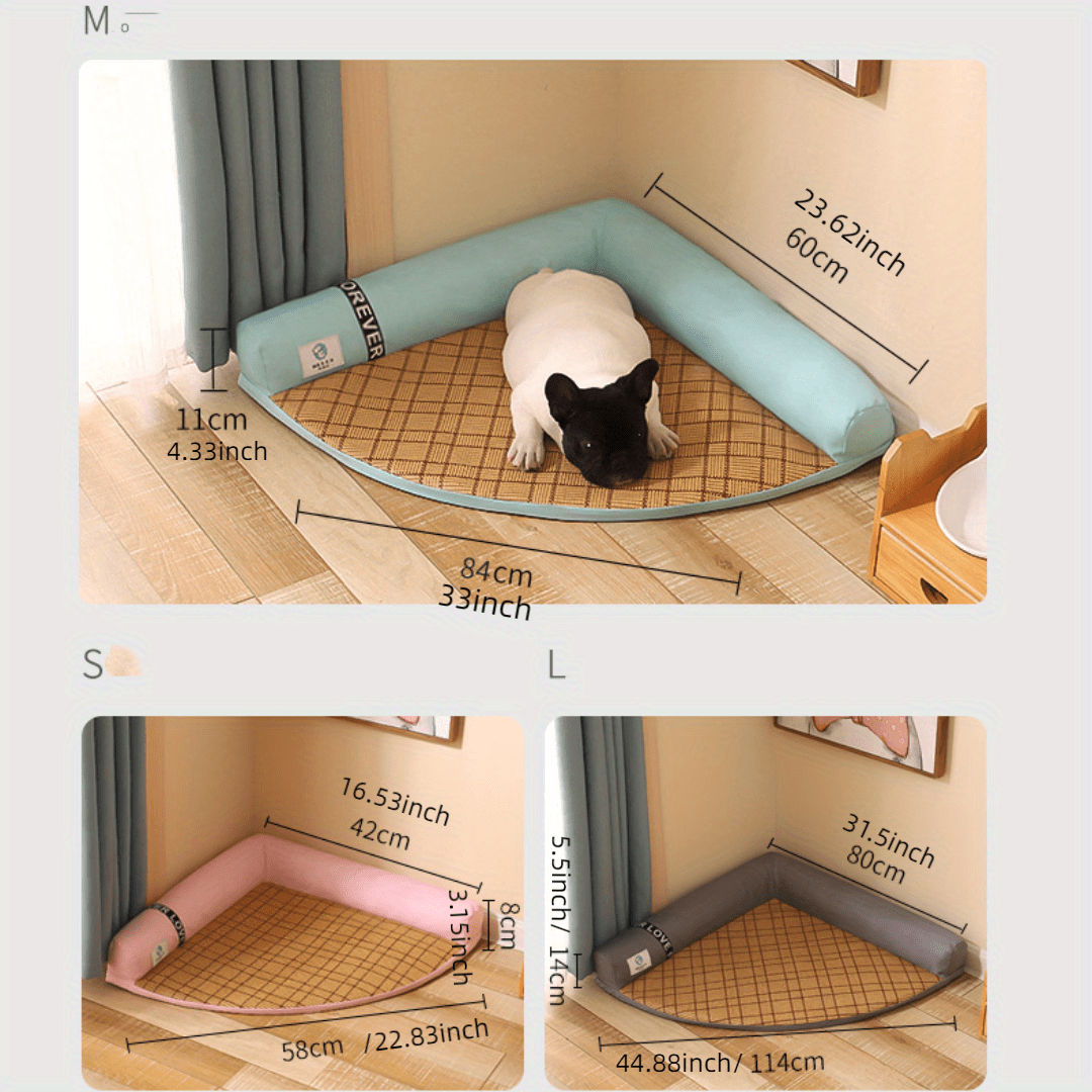 summer cat kennel dog kennel mat pet bed summer pet dog bed cat floor sofa details 1