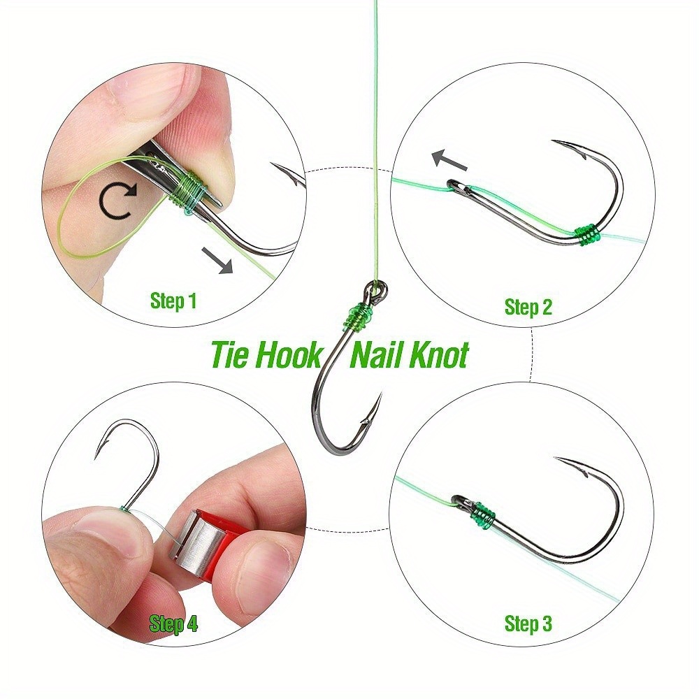  Fish Hook Knot Tying Tool, Fly Fishing Knot Tying Tool Nail  Knot Tool Fly Fishing, Tie Fishing Knot Easy Cool Fisherman Gadget Ice Fly  Fishing Accessories for Beginners Stalf : Sports