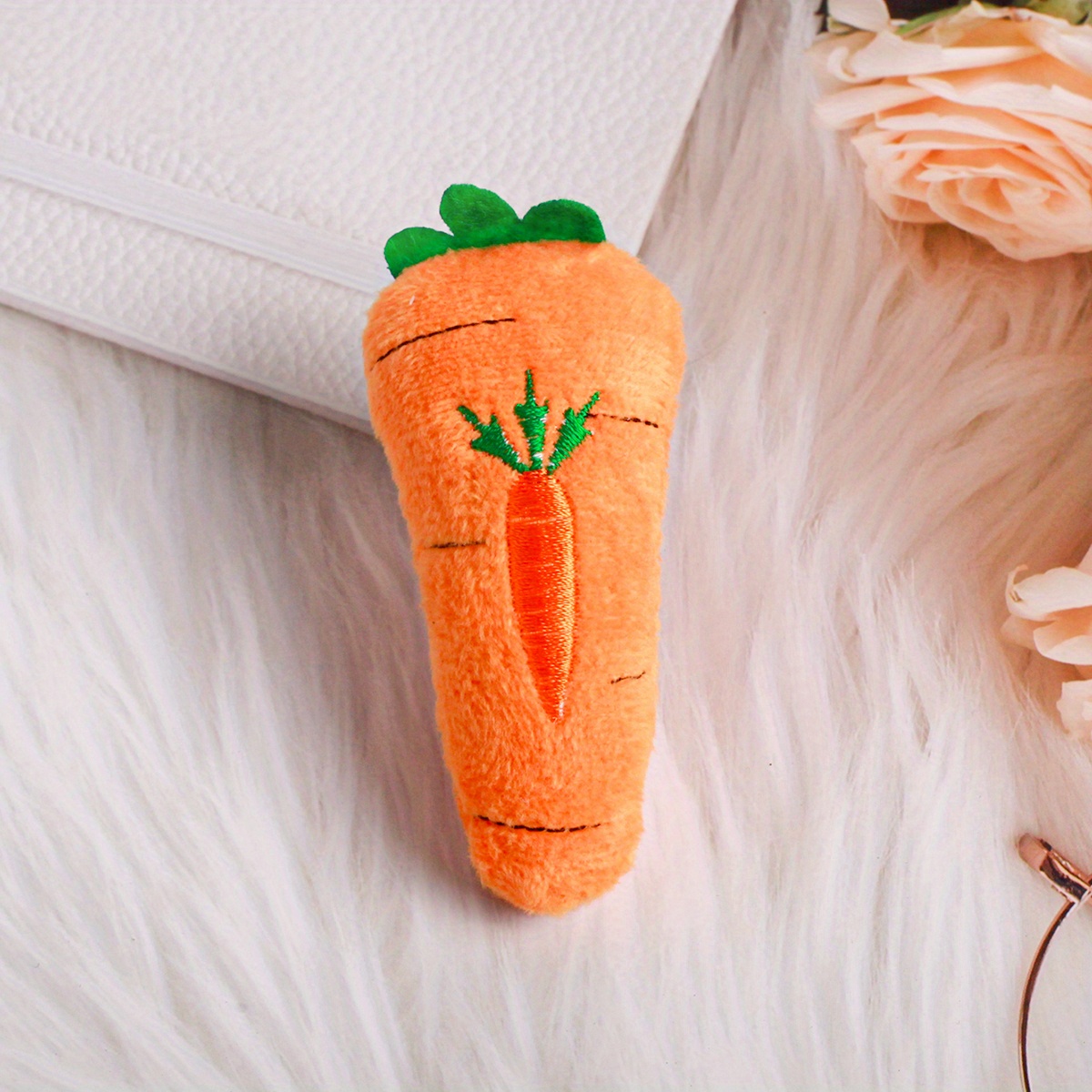 1pc Cute Orange Carrot Shaped Pet Plush Toy, Soft Soundable Durable Pet  Plush Toy For Cat, Dog For Playing