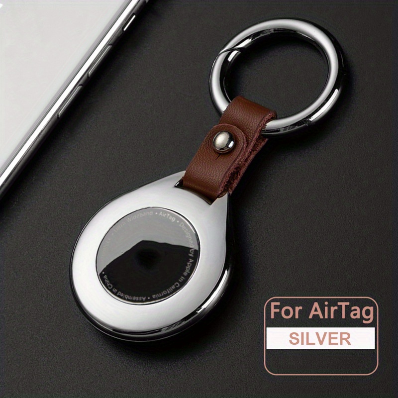 Lot de 4 Air Tag Tracker Porte-Clés Étui, Housse en Silicone Compatible  avec Apple GPS Locator, Léger Coque de Protection iTag Item Finder
