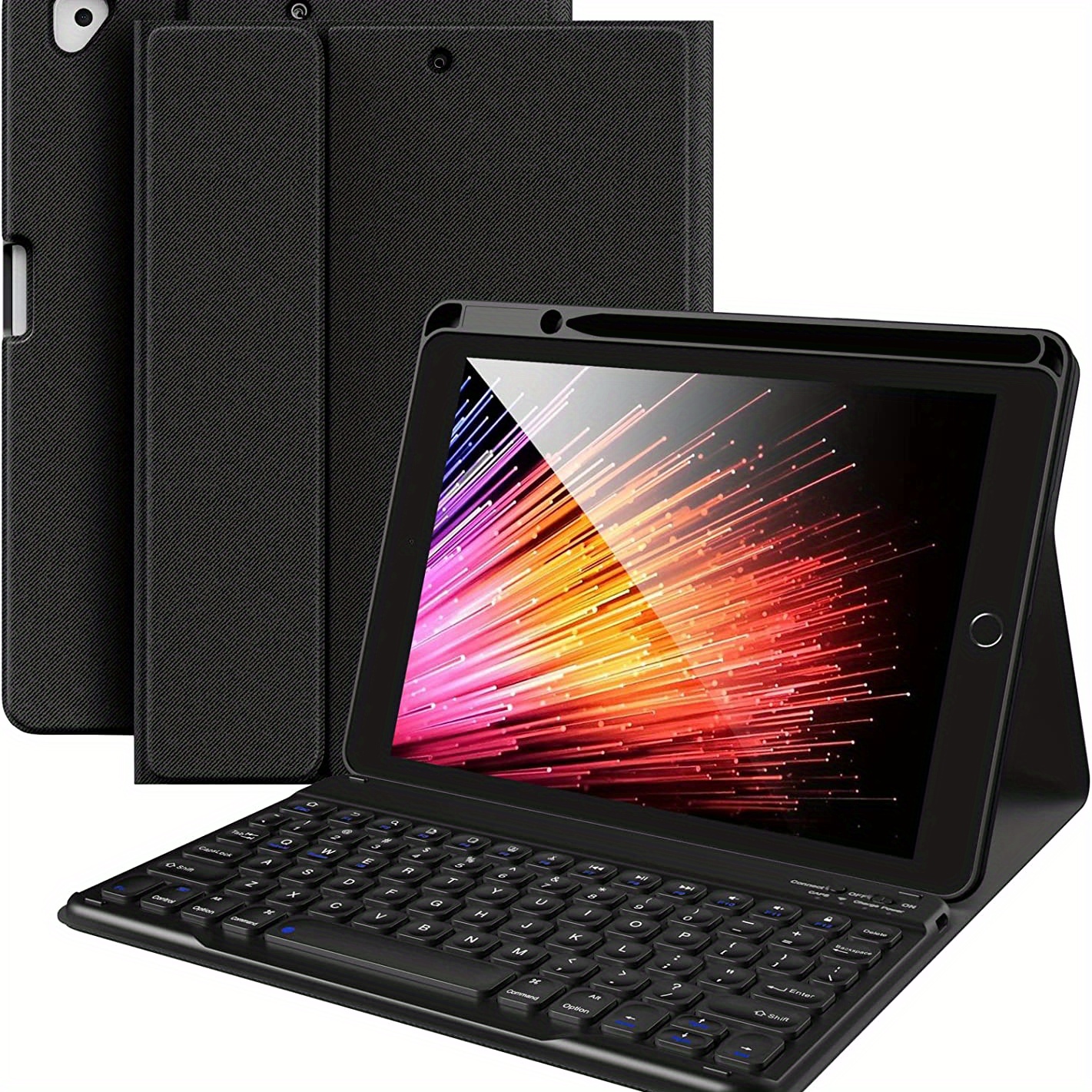 Funda con teclado para tablet Teknet para iPad 9,8 y 7
