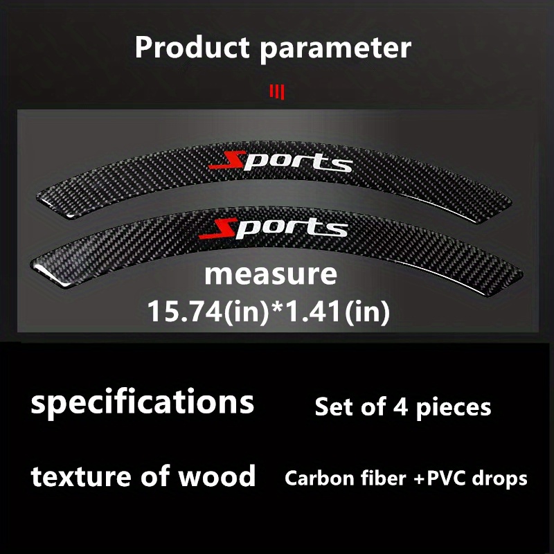 new car wheel eyebrow anti collision strip modified carbon fiber front and rear wheel eyebrow stickers to cover scratches decorative stickers details 1