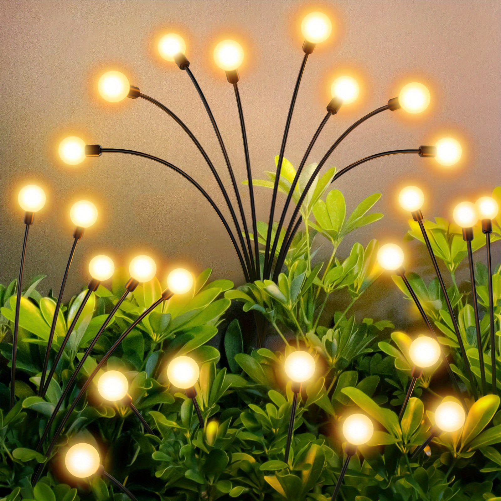 Bright Solar Powered Firefly Lights, High Flexibility Starburst Swaying ...