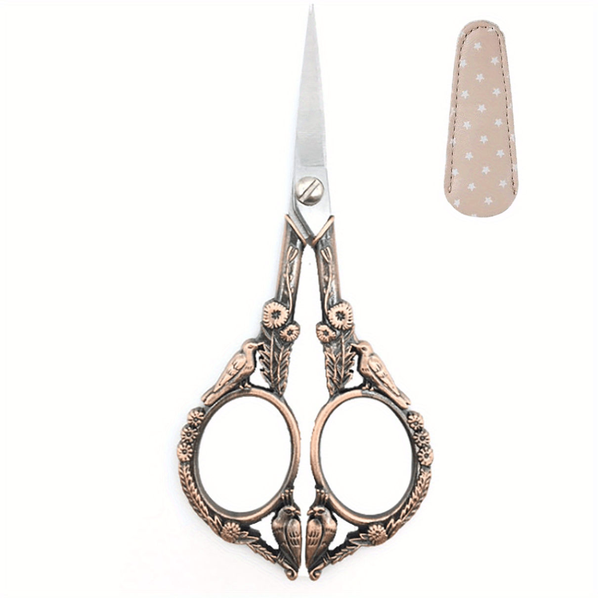 Sewing & Embroidery Scissors Small Retro Sharp-tipped Scissors For Crafts,  Handmade Diy Tools, Orchid Shaped Style, With Sheaths - Temu