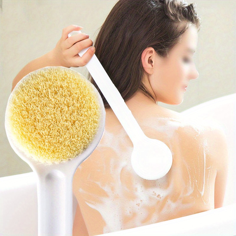 1pc bath brush rub   not beg people long handle bath brush scrub bath bath rub back exfoliating artifact Product details 3