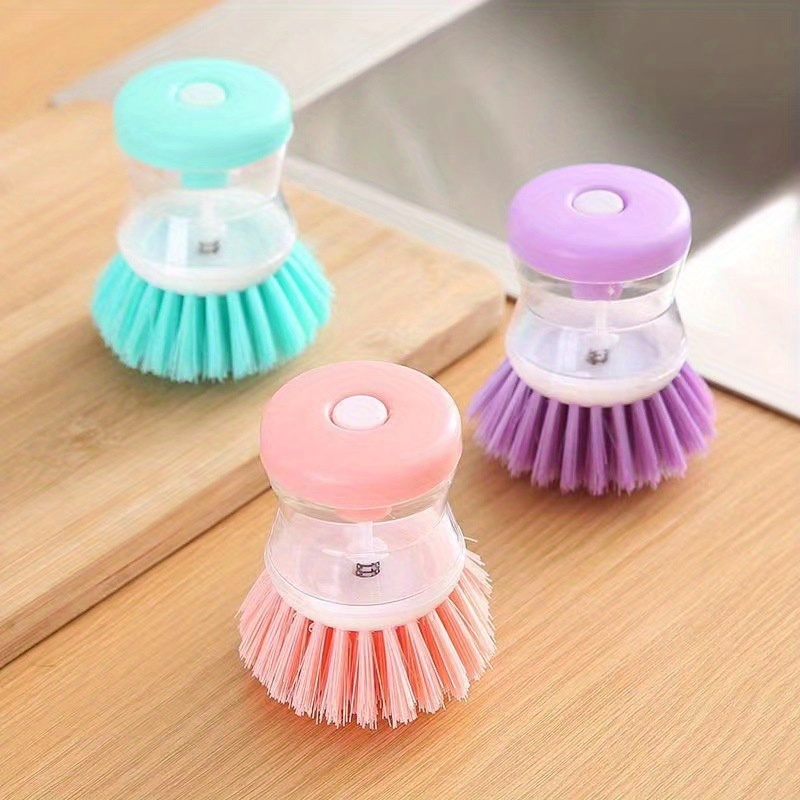 Kitchen Wash Pot Dish Brush Automatic Liquid Filling By Pressing