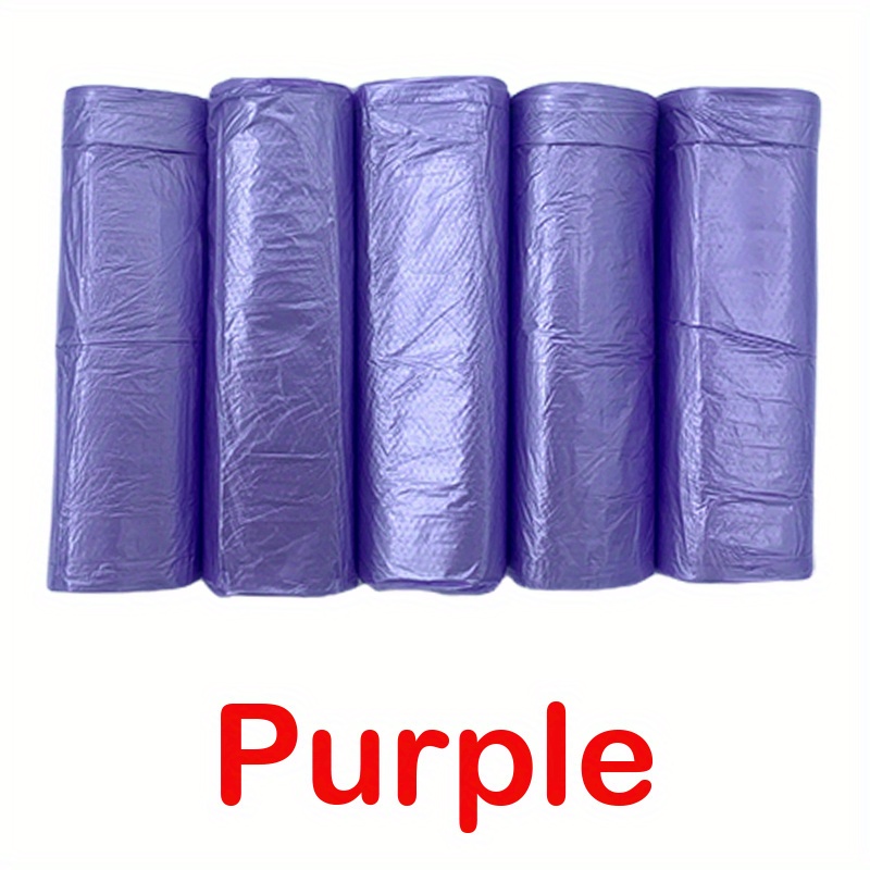 Leke 20Pcs/Roll Disposable Plastic Small Garbage Bag Trash Bags Household  Purple 