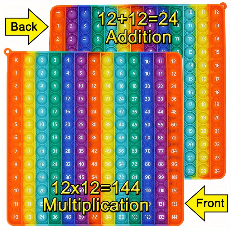 Large Size Macaron Front 12*12 Multiplication Back 12+12 - Temu