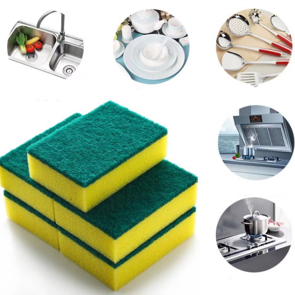 TEMU 3-piece High-density Sponge For Dishwashing, Cleaning, And Cleaning Of Rv Kitchens, Strong Detergent Cloth, Sponge 3pc