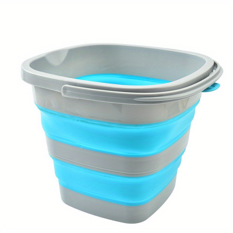 PIQIUQIU Cubo de agua plegable – 10 litros azul silicona plástico multiusos  con asa – Gran cubo plegable para pesca, camping, senderismo y lavado de  coche : : Hogar y cocina