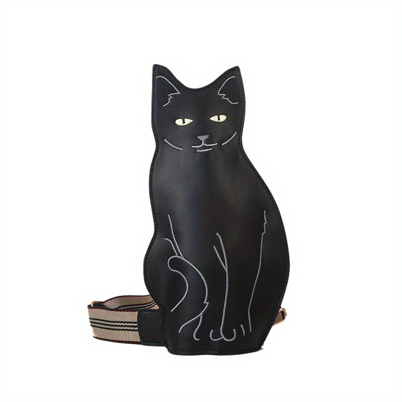 Borsa Petto Moda Donne Design Gatto Nero Portafoglio A - Temu Switzerland