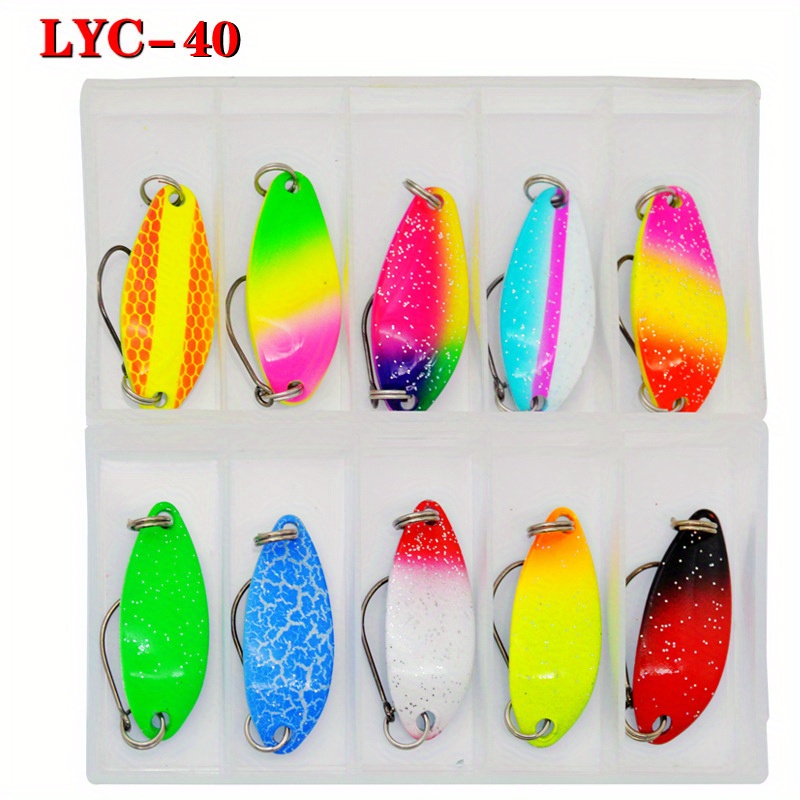 Premium Fishing Kit Hard Metal Spinner Wobbler Spoon Lure - Temu