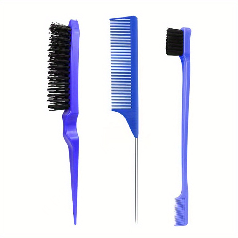 Hair Styling Comb Set Teasing Hair Brush Rat Tail Comb Edge - Temu