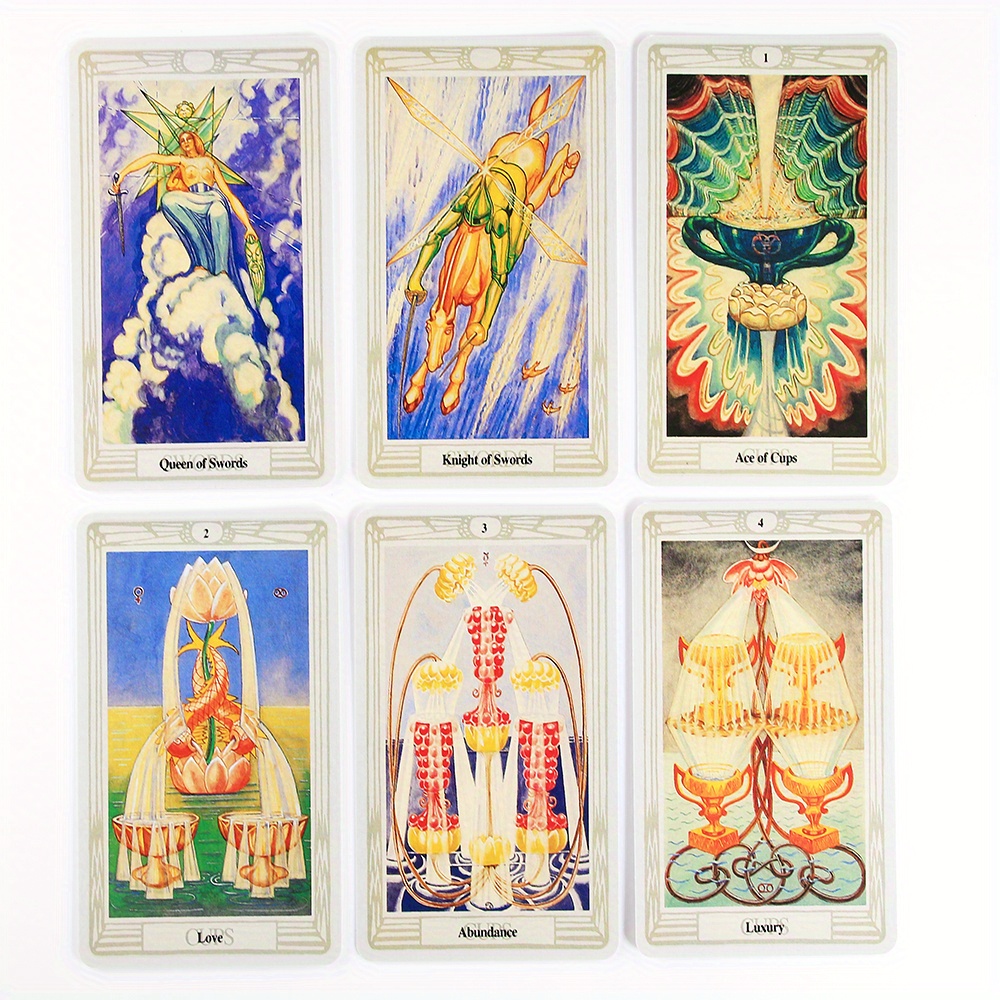 Alester Crowley Thoth Tarot Deck Cards Board Deck Games Palying Cards ...