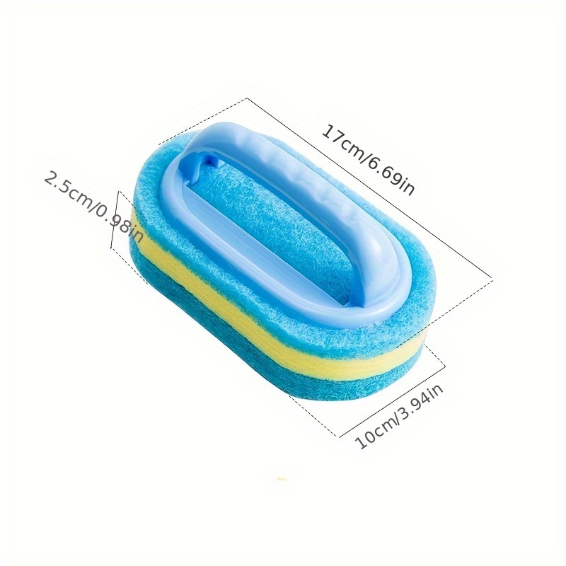 Magic Sponge Glass Wall Cleaning Brush Handle Sponge Kitchen Bathroom  Cleaning