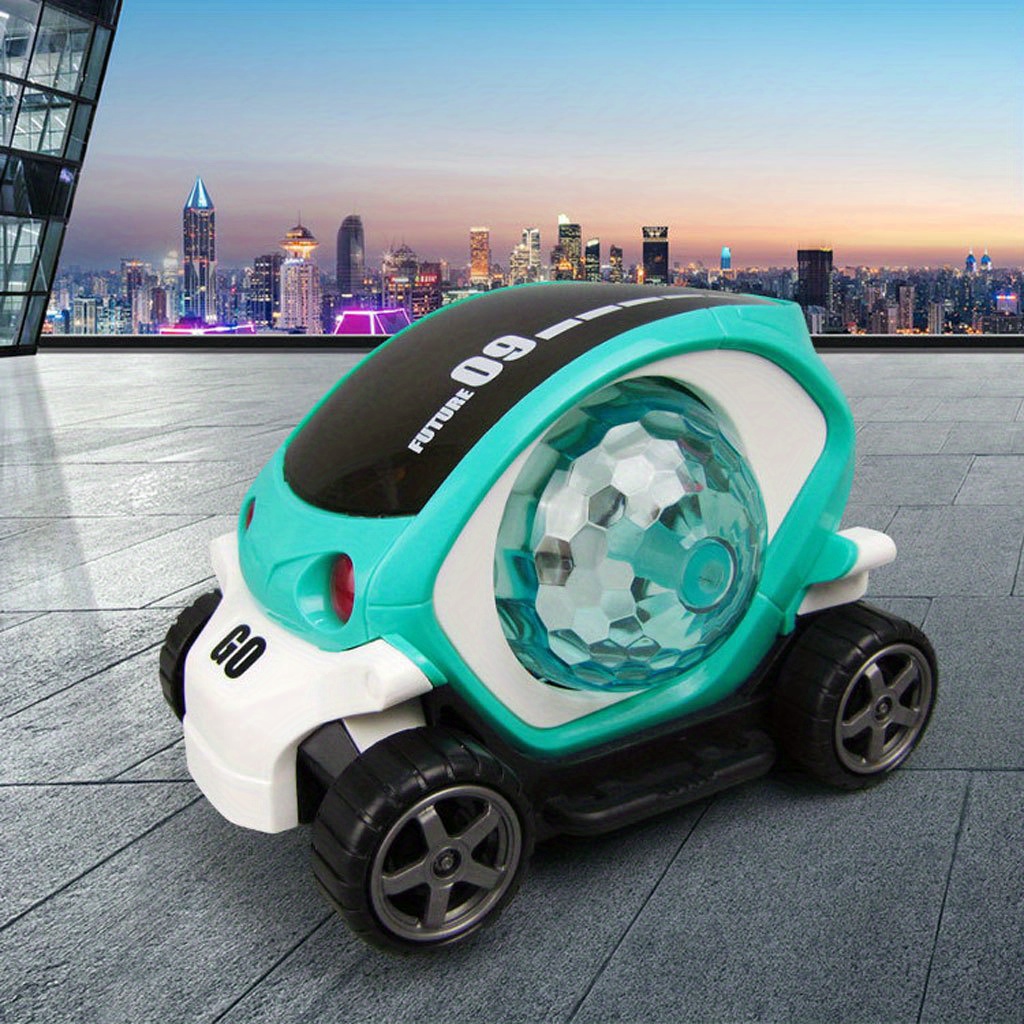 Generic jouets lumineux enfants voiture électrique universel rotatif coloré  musique à prix pas cher