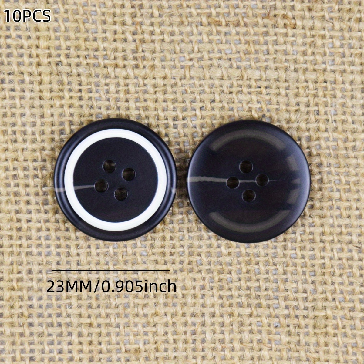 10PCS Resin Four Eye Paint Sticks Flower Buttons 610