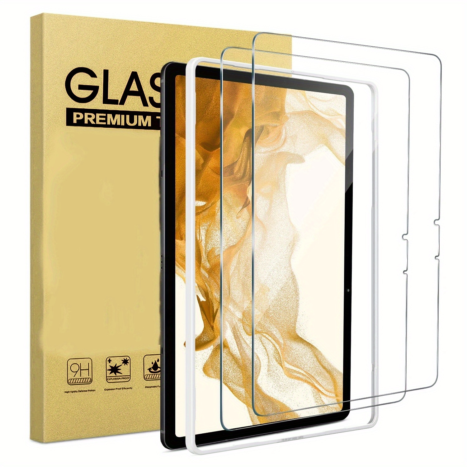 2 Pack Screen Protector Compatible With Galaxy Tab S8 Galaxy Tab