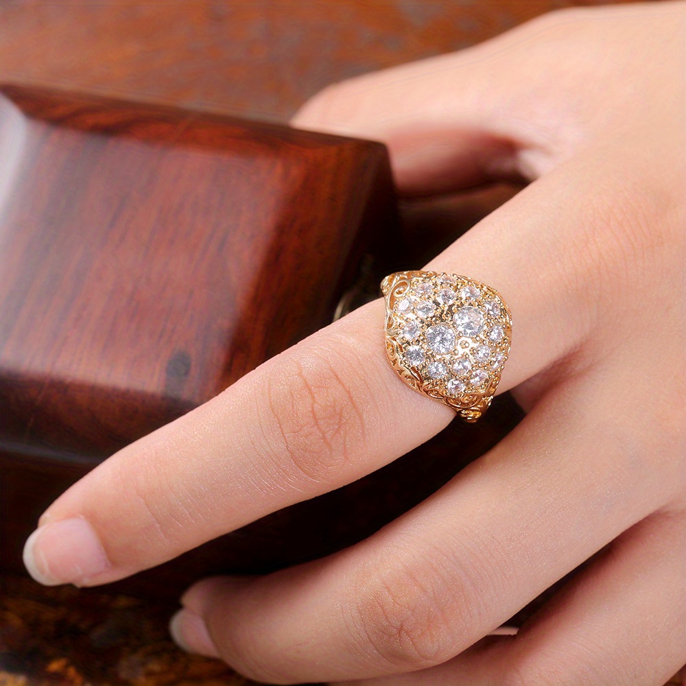 Rings for Women,Plated Finger Rings Engagement Wedding Rings