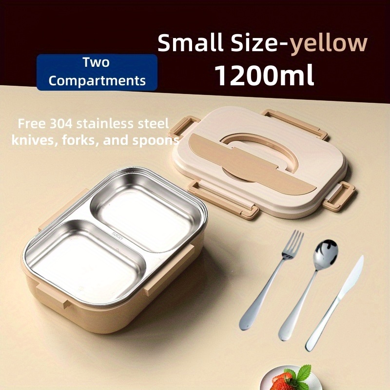 Portable Lunch Box With Spork And Dipping Bowl Perfect For - Temu